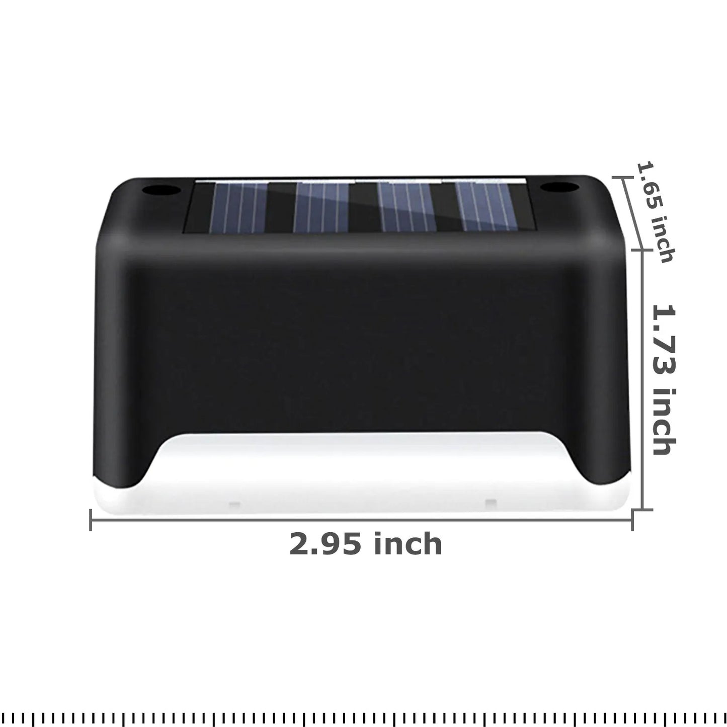 4-Pack Solar LED Deck Lights – Weatherproof Outdoor Step & Pathway Lighting