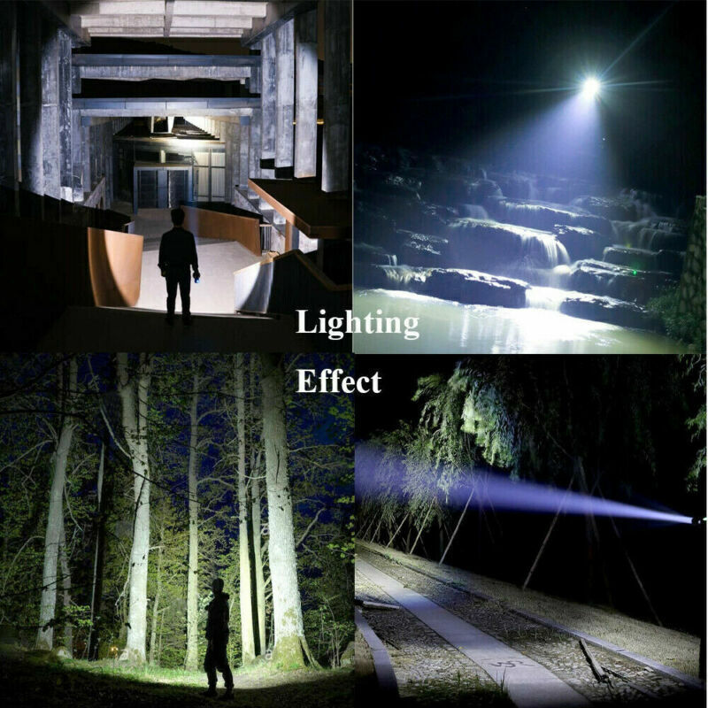 Powerful Tactical Quad-Core LED Flashlight – USB Rechargeable Super Bright Torch