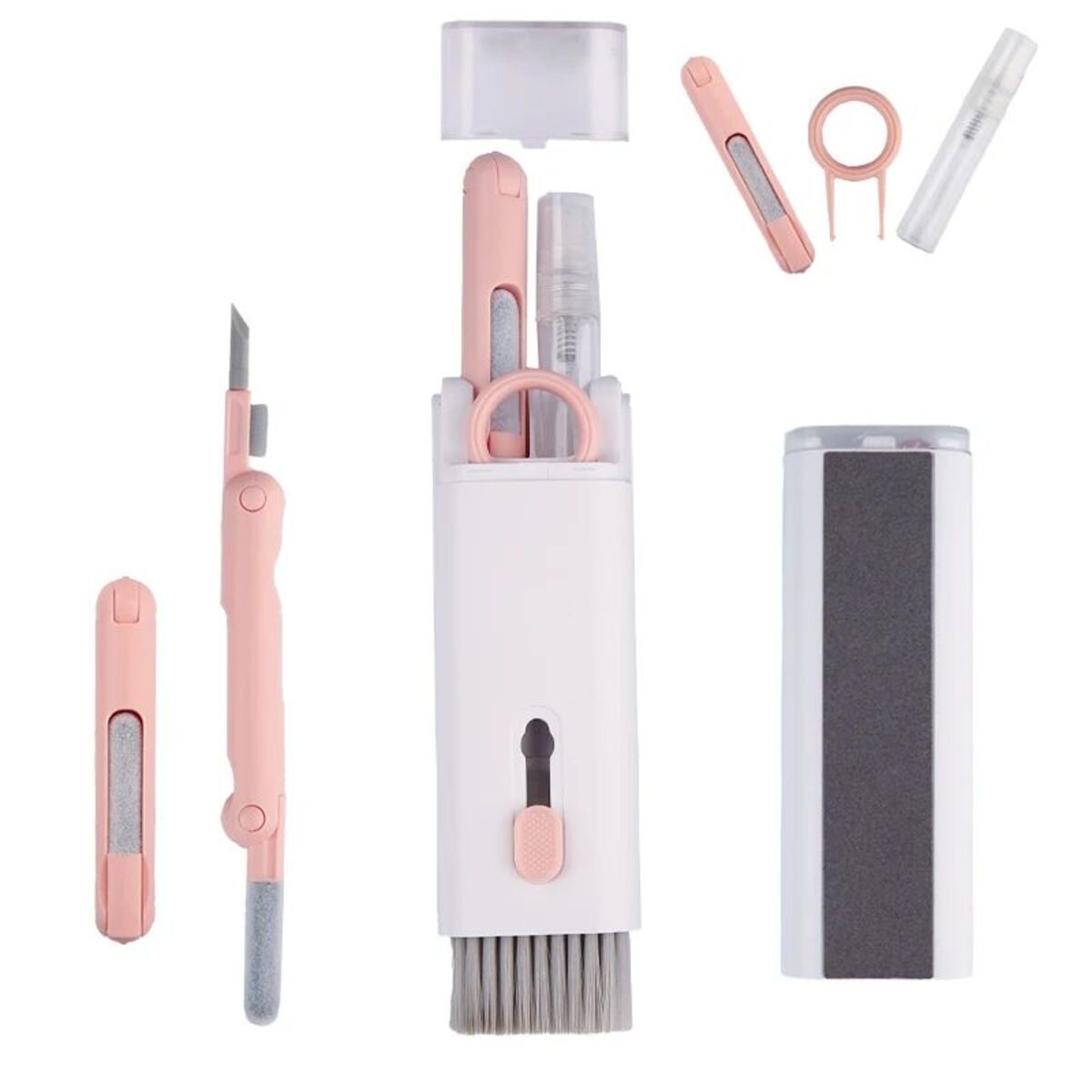 7-in-1 Multifunctional Cleaning Brush Kit – Keyboard, Headset & Electronics Cleaner