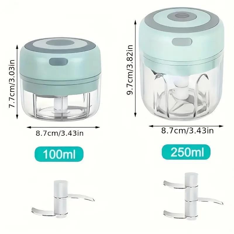 Powerful Garlic Blender 250ml – Electric Mini Chopper for Garlic, Herbs & Nuts