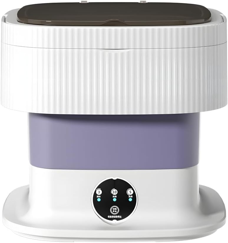 Portable 10L Foldable Washing Machine – Compact 3-Mode Washer for Travel & Small Spaces