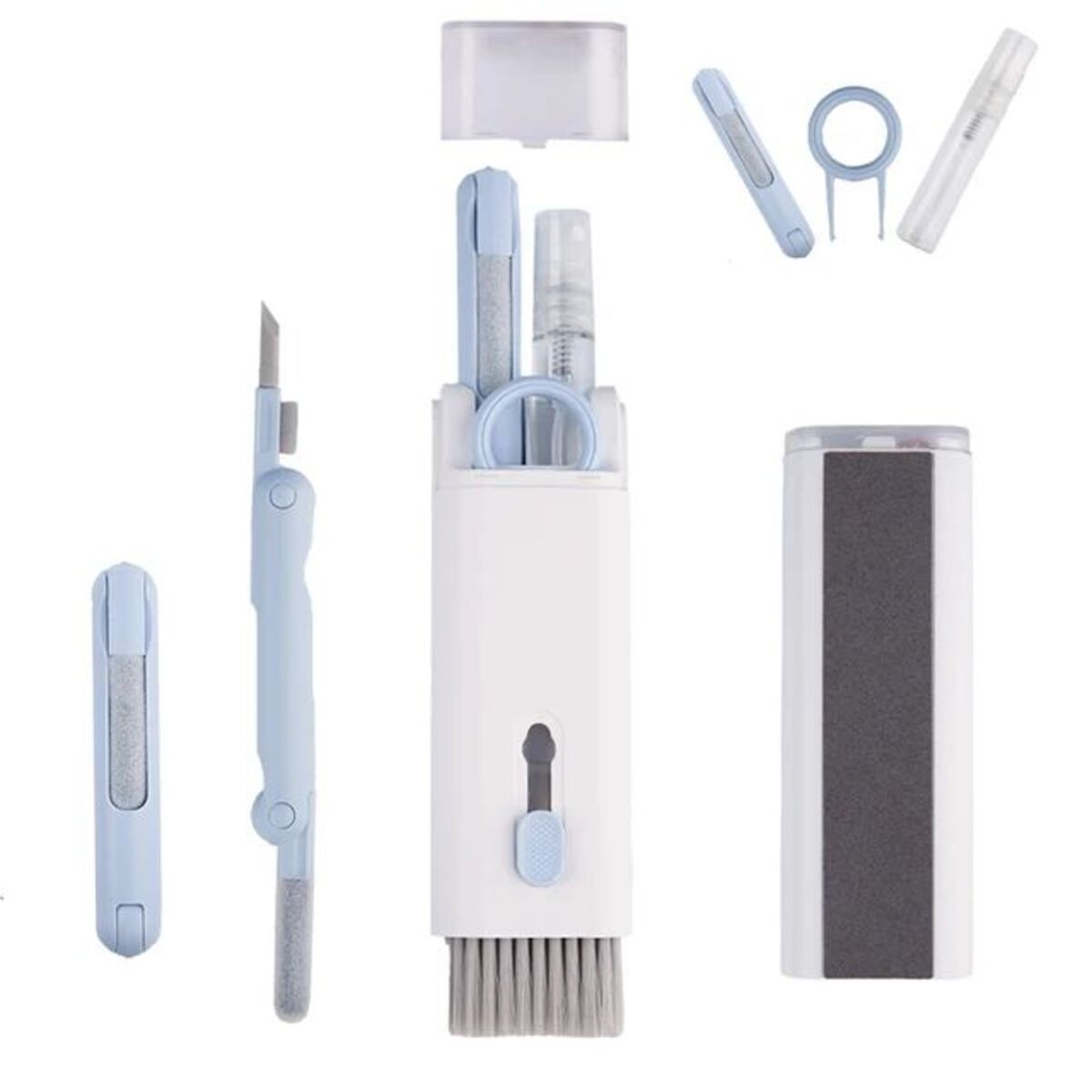 7-in-1 Multifunctional Cleaning Brush Kit – Keyboard, Headset & Electronics Cleaner