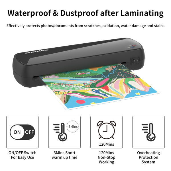4-in-1 Laminating Machine with Cutter – Fast Warm-Up & Jam-Free Design