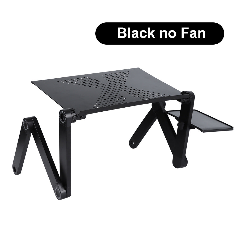 Adjustable Folding Laptop Desk – Aluminum Alloy Bed Study Table with Retractable Legs