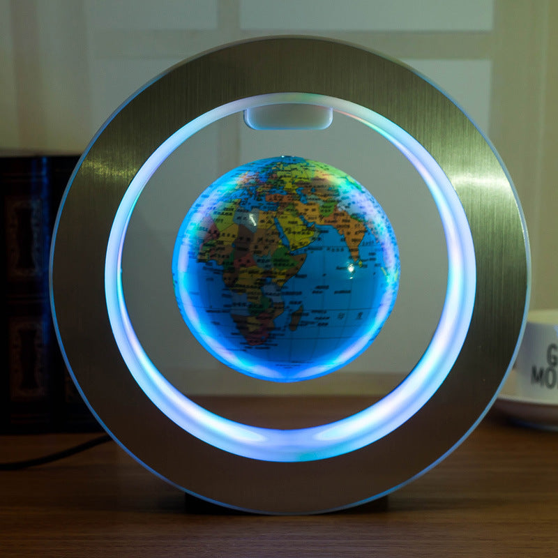 Round LED Magnetic Floating Globe Lamp – Anti Gravity Light for Home & Office