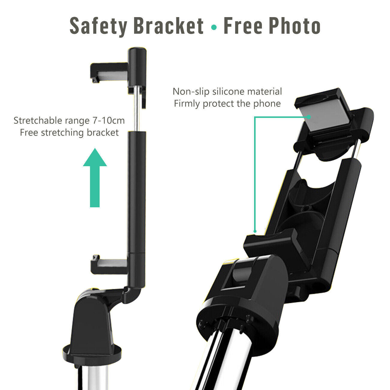 3-in-1 Universal Selfie Stick Tripod Stand with Bluetooth Remote – Adjustable Phone Holder