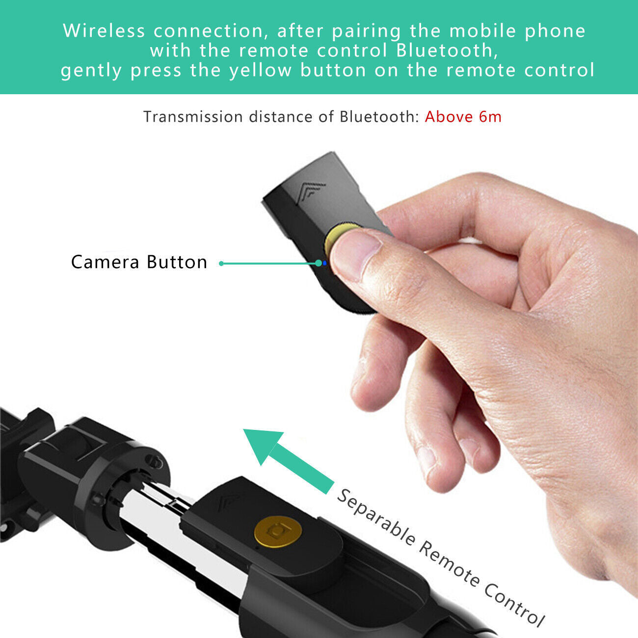 3-in-1 Universal Selfie Stick Tripod Stand with Bluetooth Remote – Adjustable Phone Holder