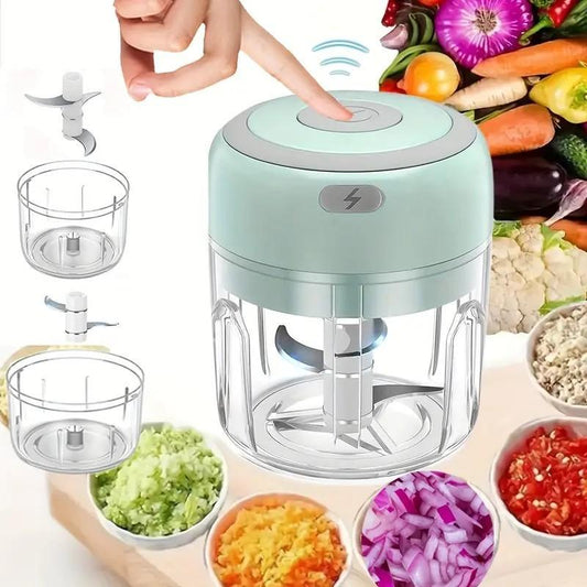 Powerful Garlic Blender 250ml – Electric Mini Chopper for Garlic, Herbs & Nuts