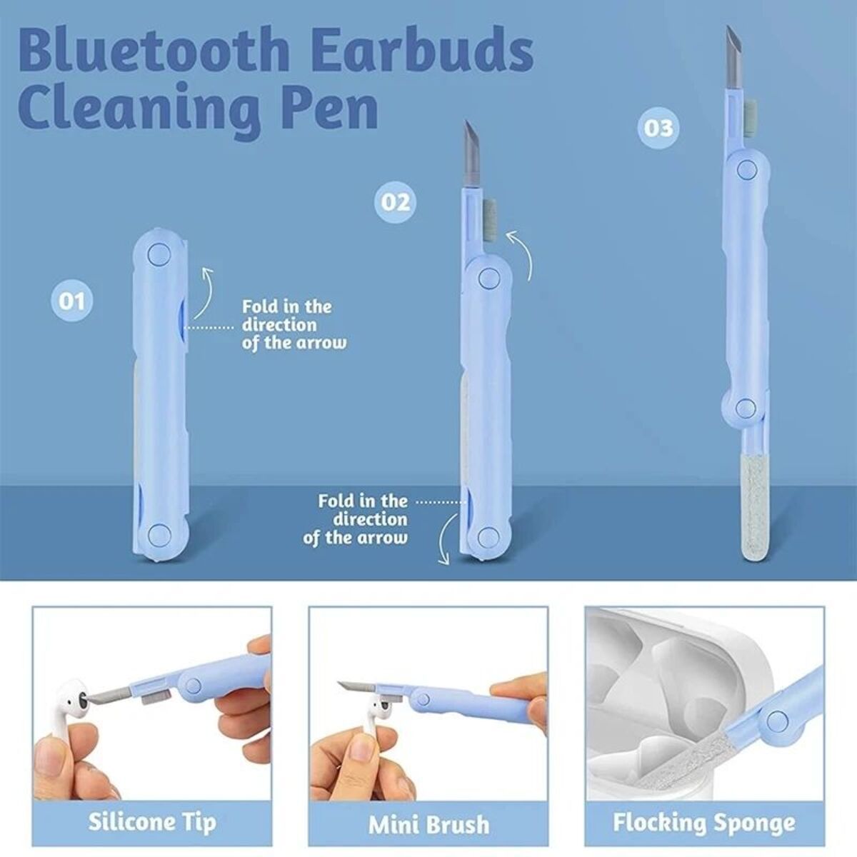 7-in-1 Multifunctional Cleaning Brush Kit – Keyboard, Headset & Electronics Cleaner
