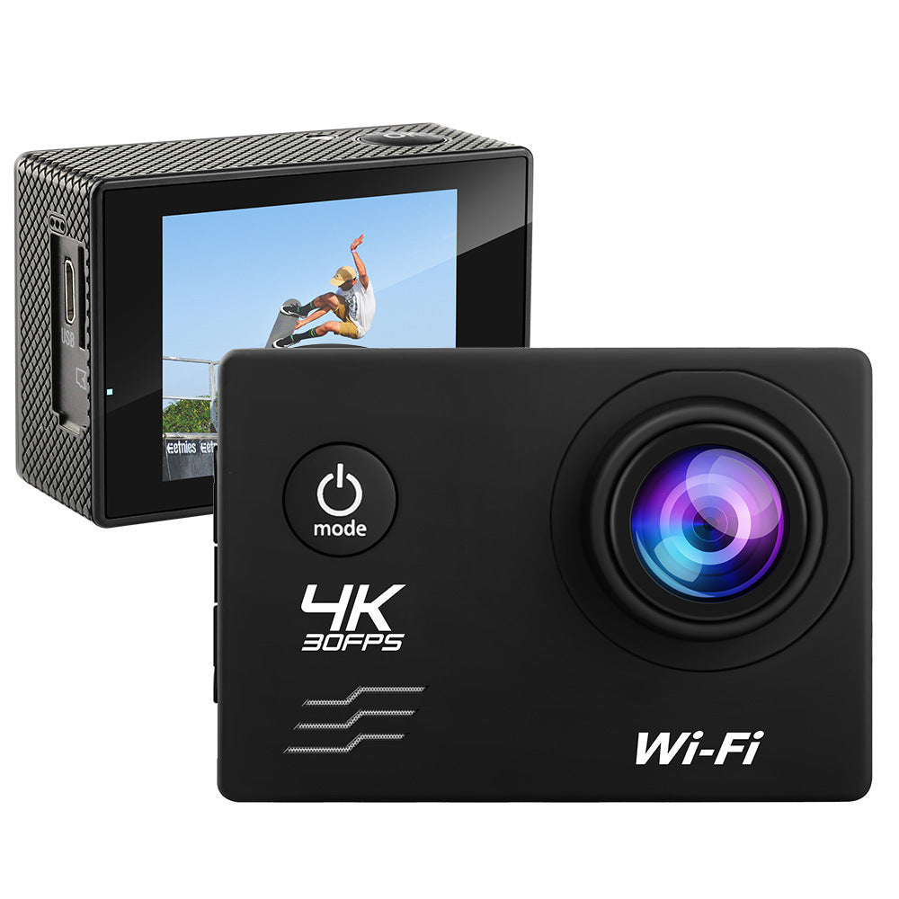 4K Waterproof Action Camera with WiFi – Helmet & Diving Sports Cam 30FPS Outdoor DV