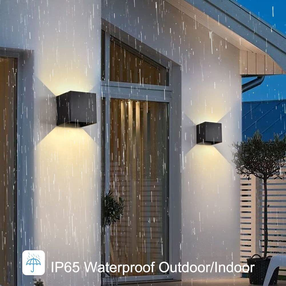 Modern LED Wall Light – Up & Down Outdoor/Indoor Sconce Lamp
