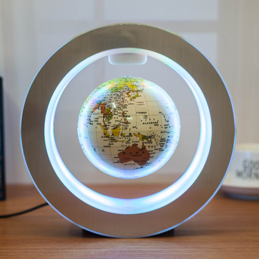 Round LED Magnetic Floating Globe Lamp – Anti Gravity Light for Home & Office