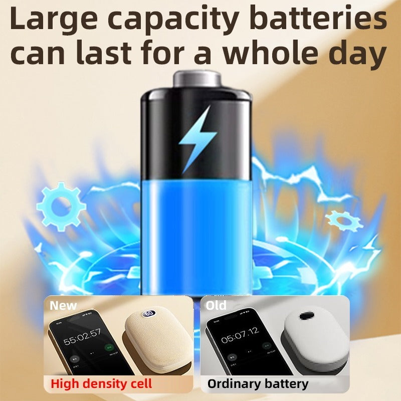 Double-Sided Wool Hand Warmer & Power Bank – Long-Lasting Warmth, USB Rechargeable