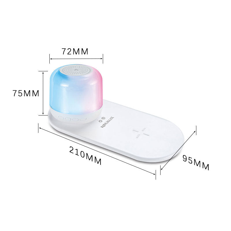 Koolmaax™ 3-in-1 Night Light Charger – Fast Wireless Charging + Bedside Lamp