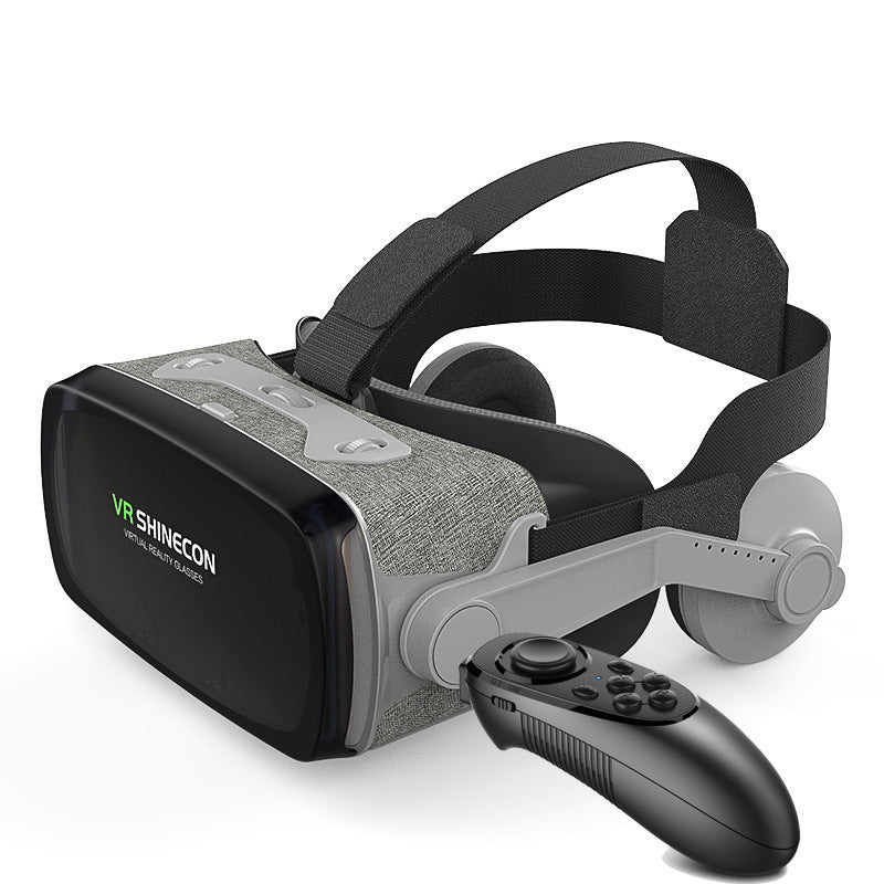 VR SHINECON 3D Virtual Reality Headset with Bluetooth Handle – Immersive Mobile Gaming & Movie Experience
