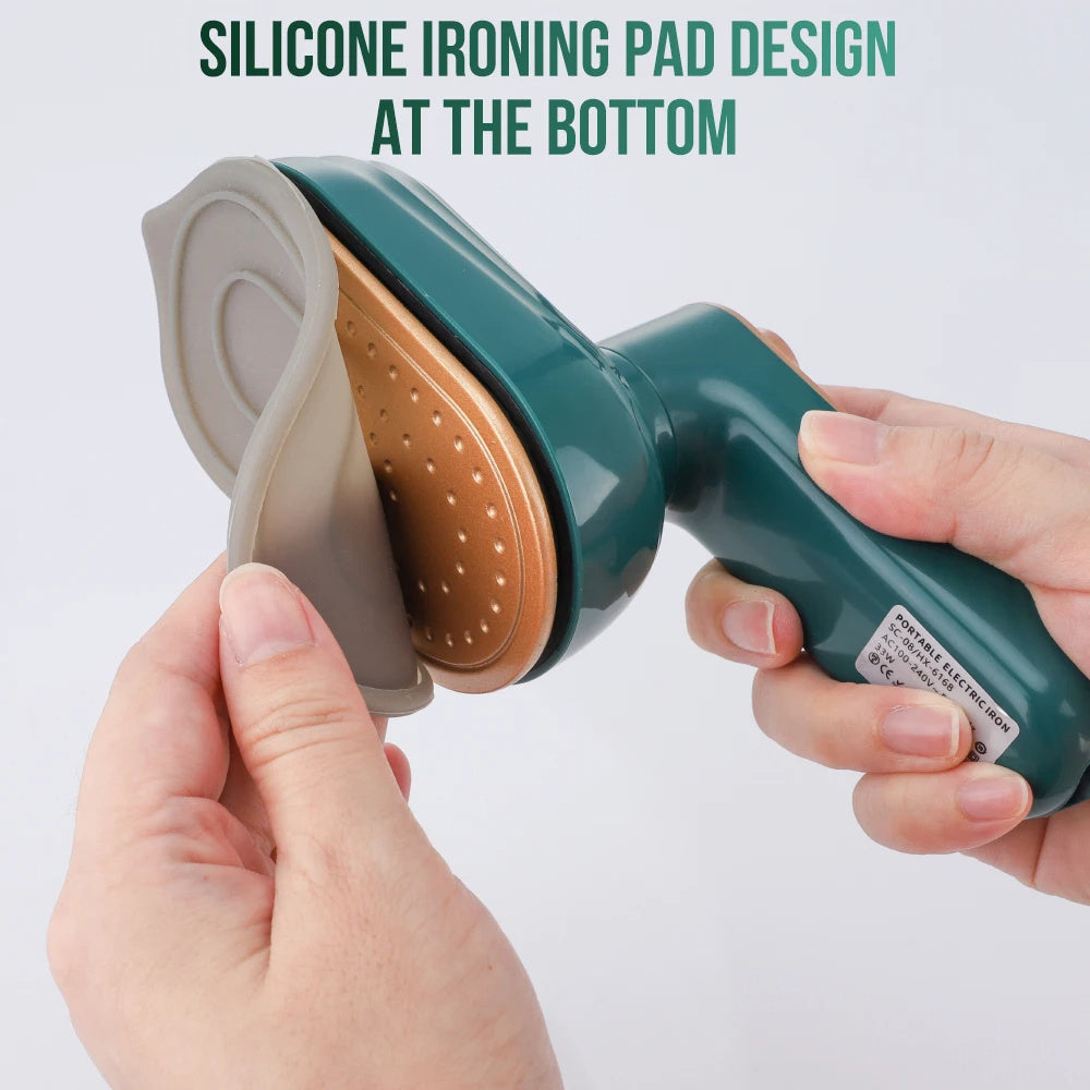 Mini Rotating Handheld Steam Iron – Wet & Dry Portable Garment Steamer (180°)