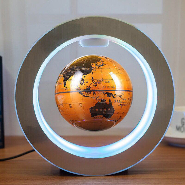 Round LED Magnetic Floating Globe Lamp – Anti Gravity Light for Home & Office