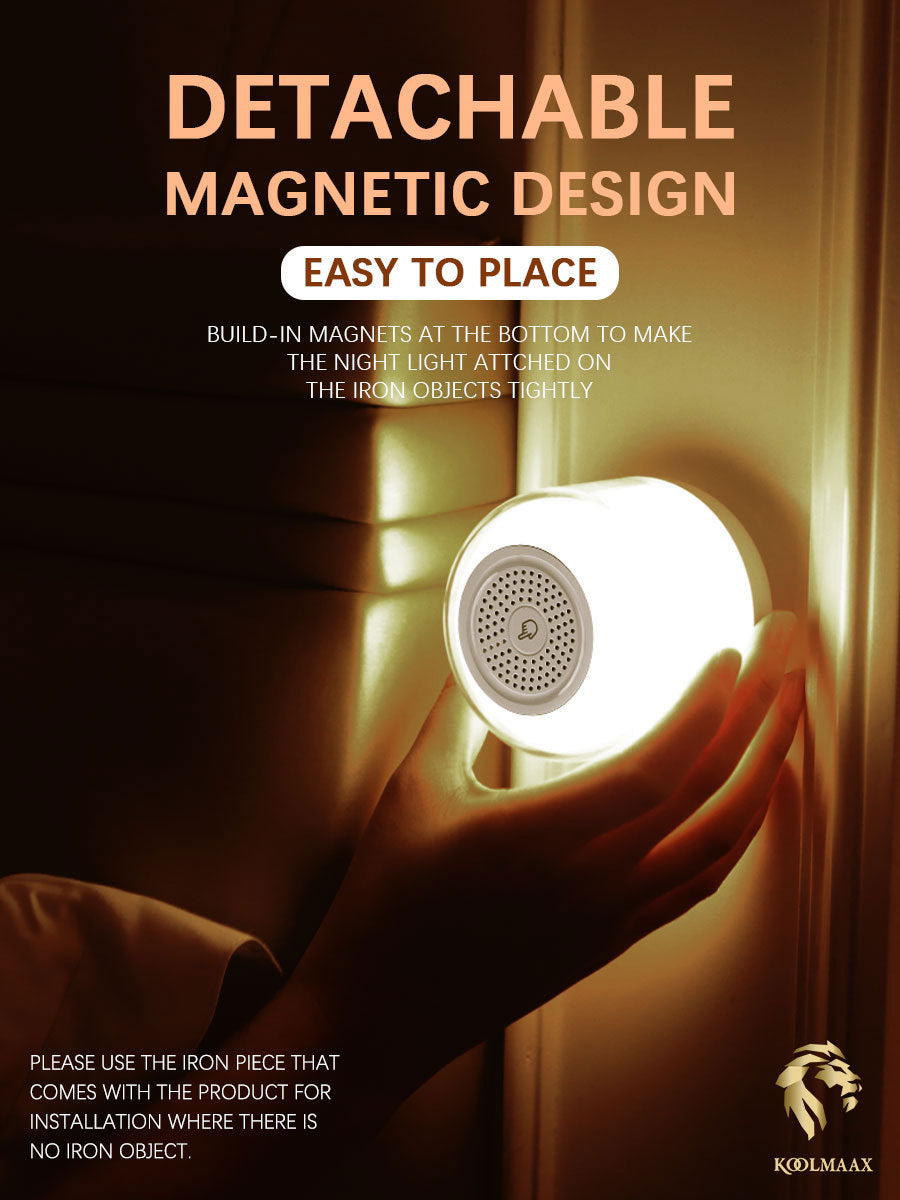 Koolmaax™ 3-in-1 Night Light Charger – Fast Wireless Charging + Bedside Lamp