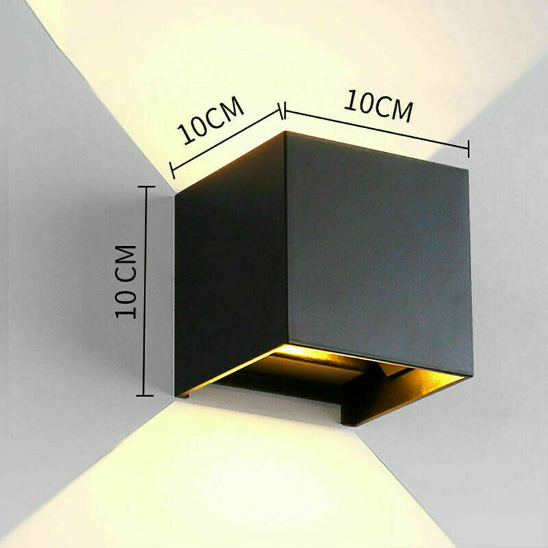Modern LED Wall Light – Up & Down Outdoor/Indoor Sconce Lamp