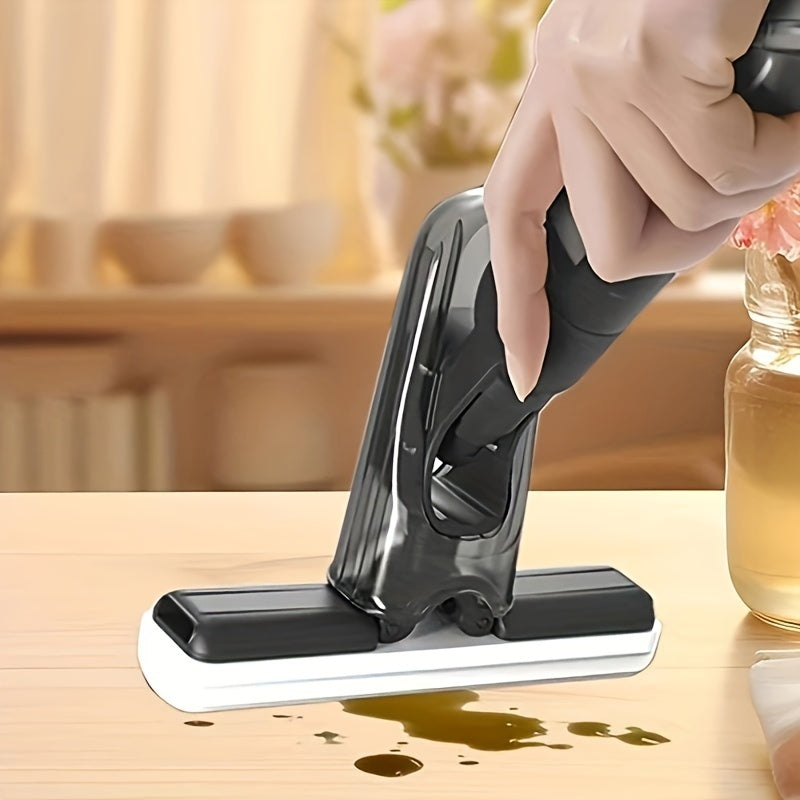 Mini Spray Mop for Countertop & Small Space Cleaning – Portable Self-Squeeze Mop Set