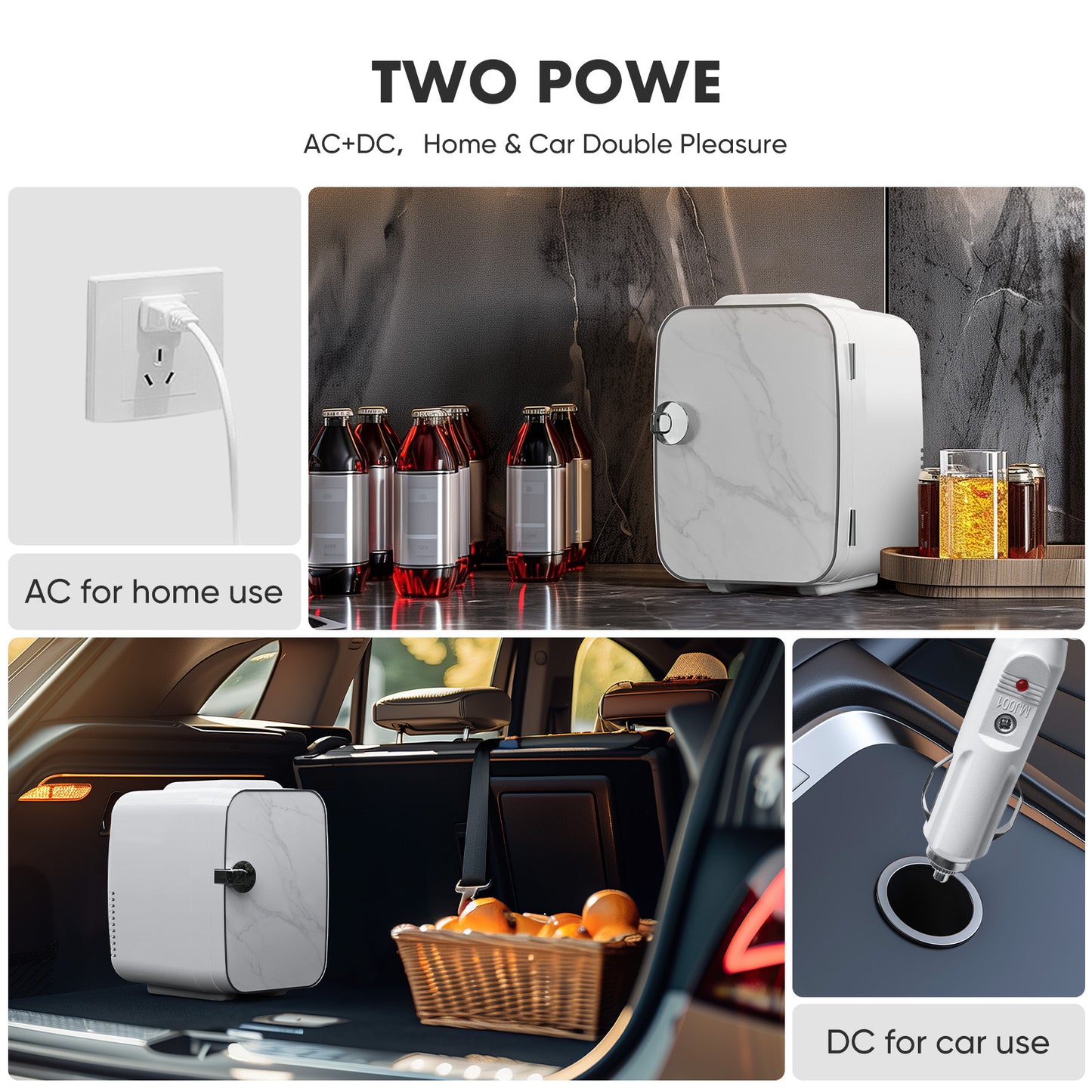 Mini Refrigerator 4L (6 Cans) – Portable Compact Skincare, Food & Beverage Fridge (Cool/Warm)