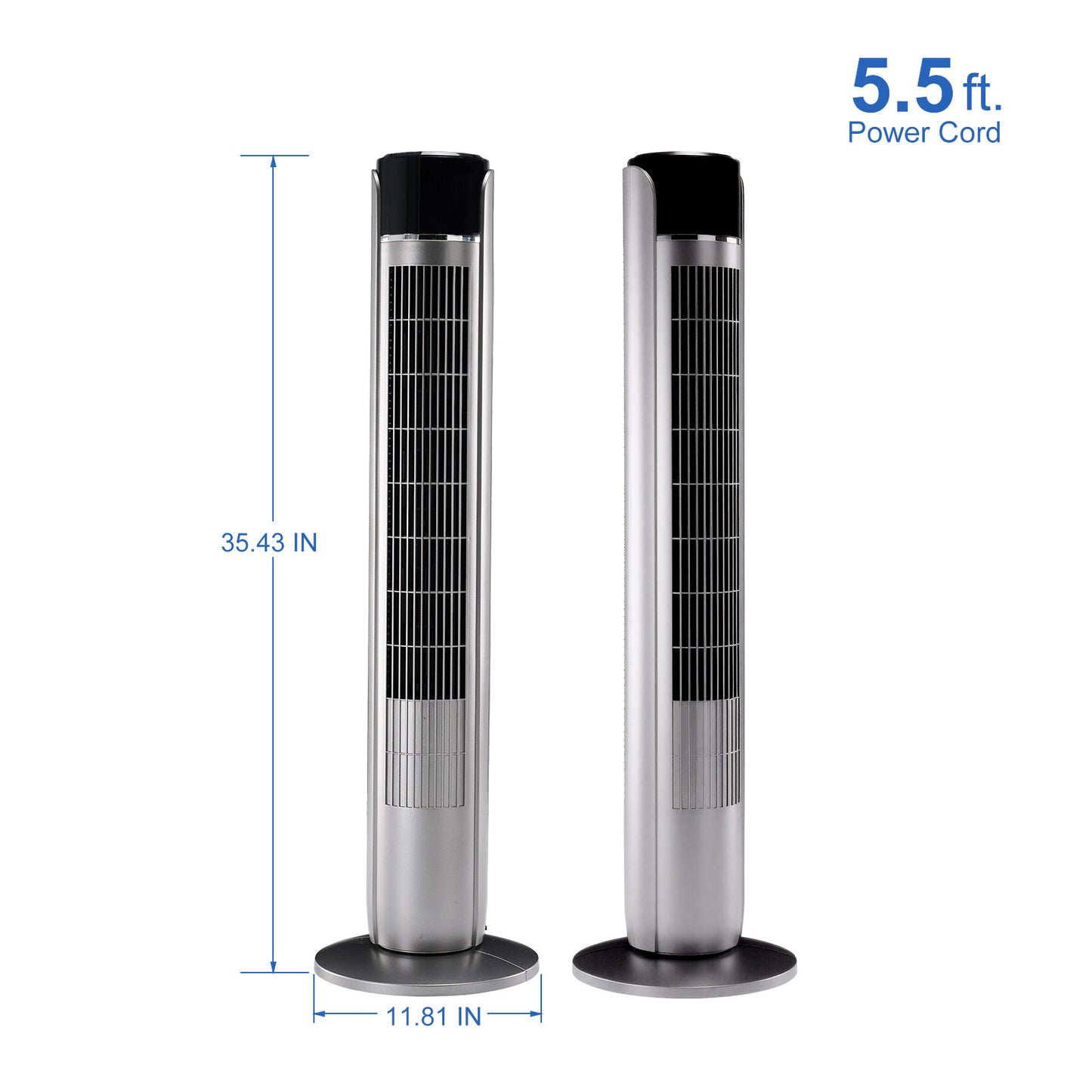 Standing Cooling Fan – Powerful Oscillating Tower Fan with Remote Control
