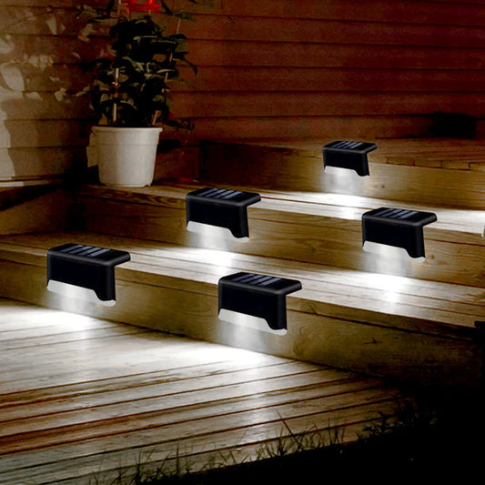 4-Pack Solar LED Deck Lights – Weatherproof Outdoor Step & Pathway Lighting