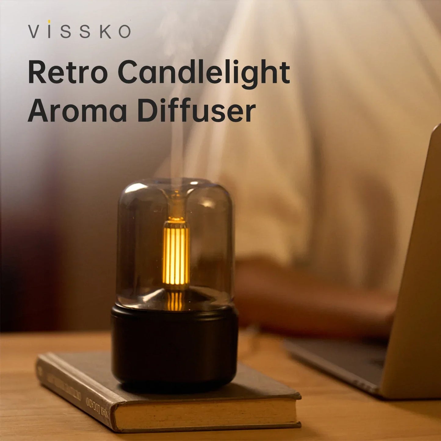 Portable Mini Aroma Diffuser – USB Essential Oil Humidifier & Night Light