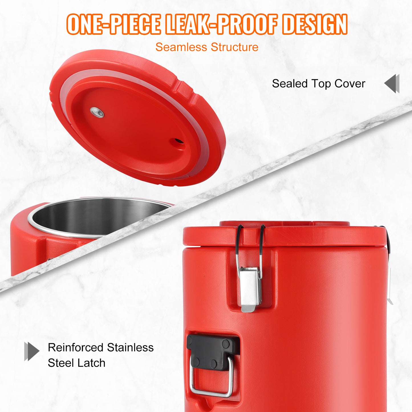 VEVOR Stainless Steel Insulated Beverage Dispenser – 4.5 Gallon (17.2L)