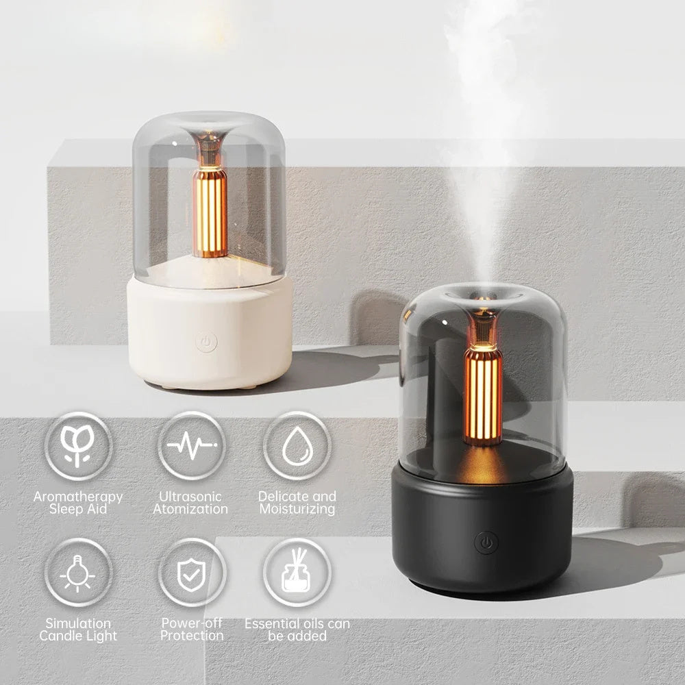 Portable Mini Aroma Diffuser – USB Essential Oil Humidifier & Night Light
