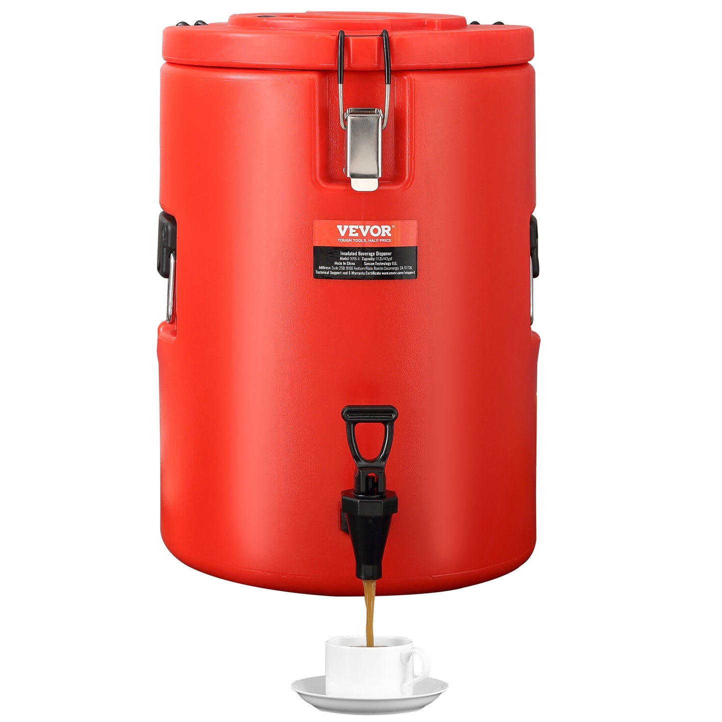 VEVOR Stainless Steel Insulated Beverage Dispenser – 4.5 Gallon (17.2L)