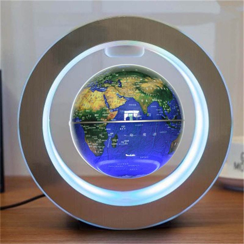 Round LED Magnetic Floating Globe Lamp – Anti Gravity Light for Home & Office