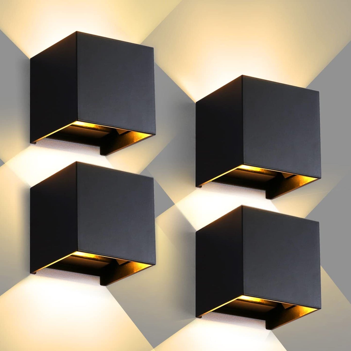 Modern LED Wall Light – Up & Down Outdoor/Indoor Sconce Lamp