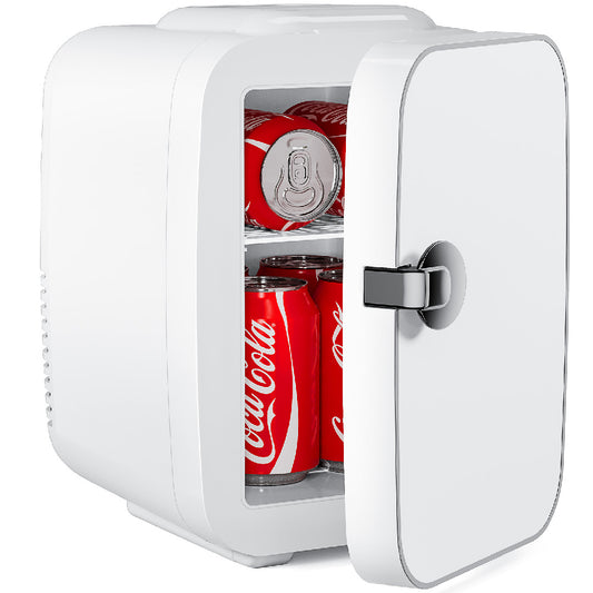 Mini Refrigerator 4L (6 Cans) – Portable Compact Skincare, Food & Beverage Fridge (Cool/Warm)