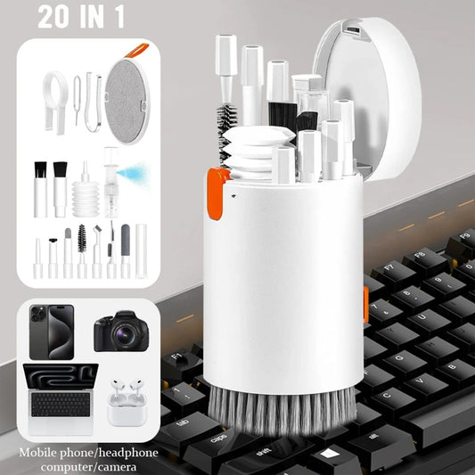 20-in-1 Laptop & Electronic Device Cleaning Kit – Multifunctional Screen & Keyboard Cleaner