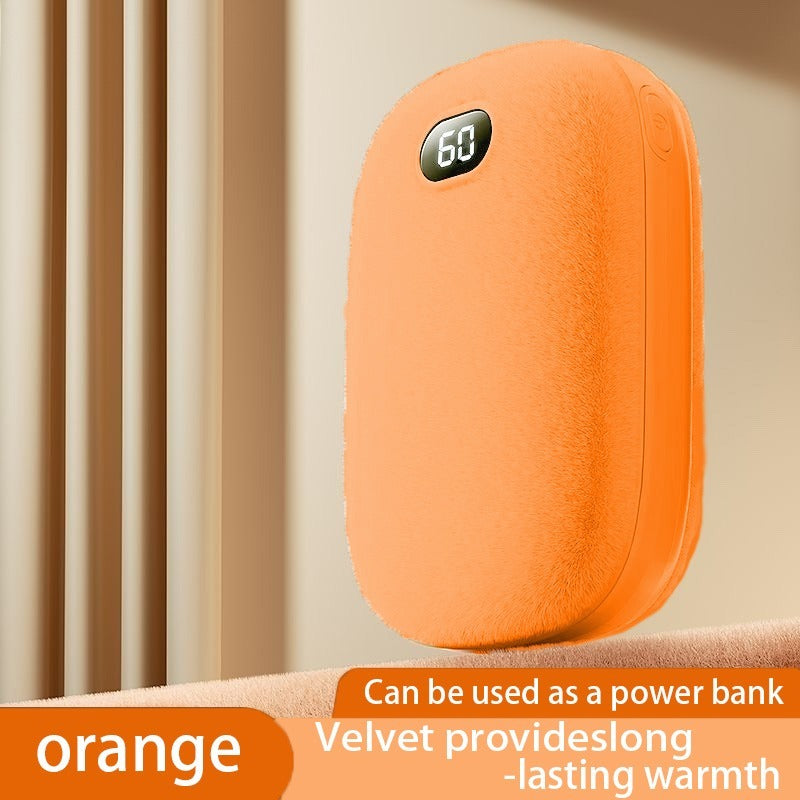Double-Sided Wool Hand Warmer & Power Bank – Long-Lasting Warmth, USB Rechargeable