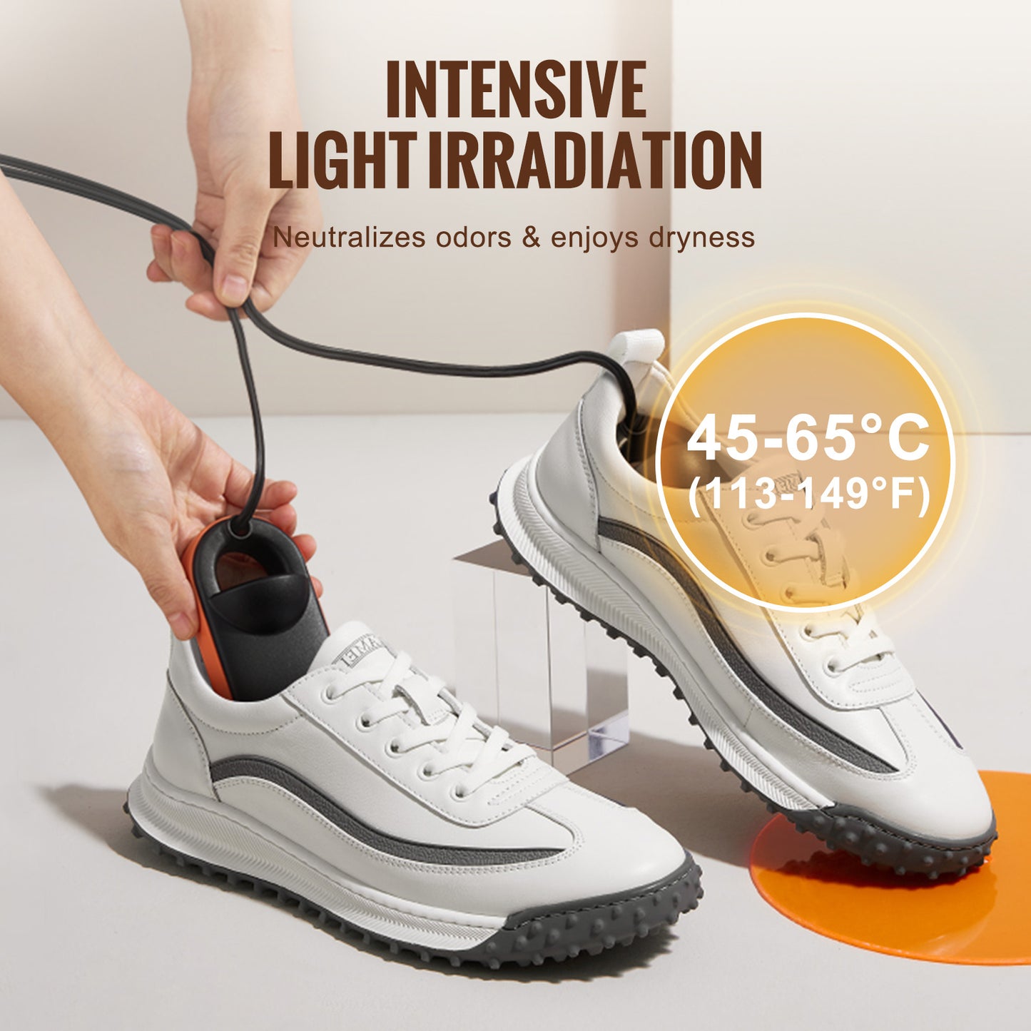 VEVOR Portable Boot & Shoe Dryer – Auto Temperature, Fireproof, Fast Drying for Shoes, Gloves & Socks
