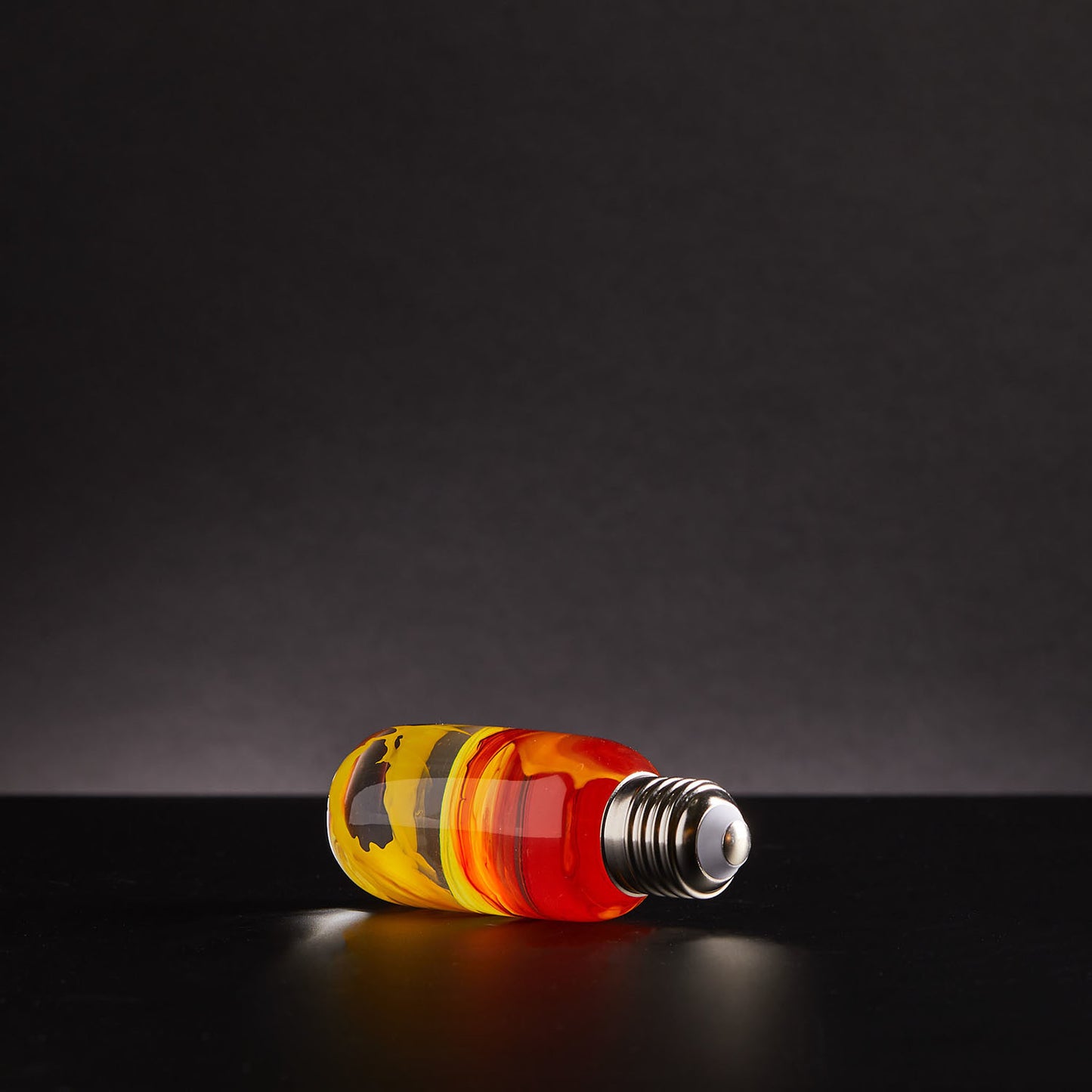 EP Light Flame LED Bulb Table Lamp – Handcrafted Wooden Base Ambient Light