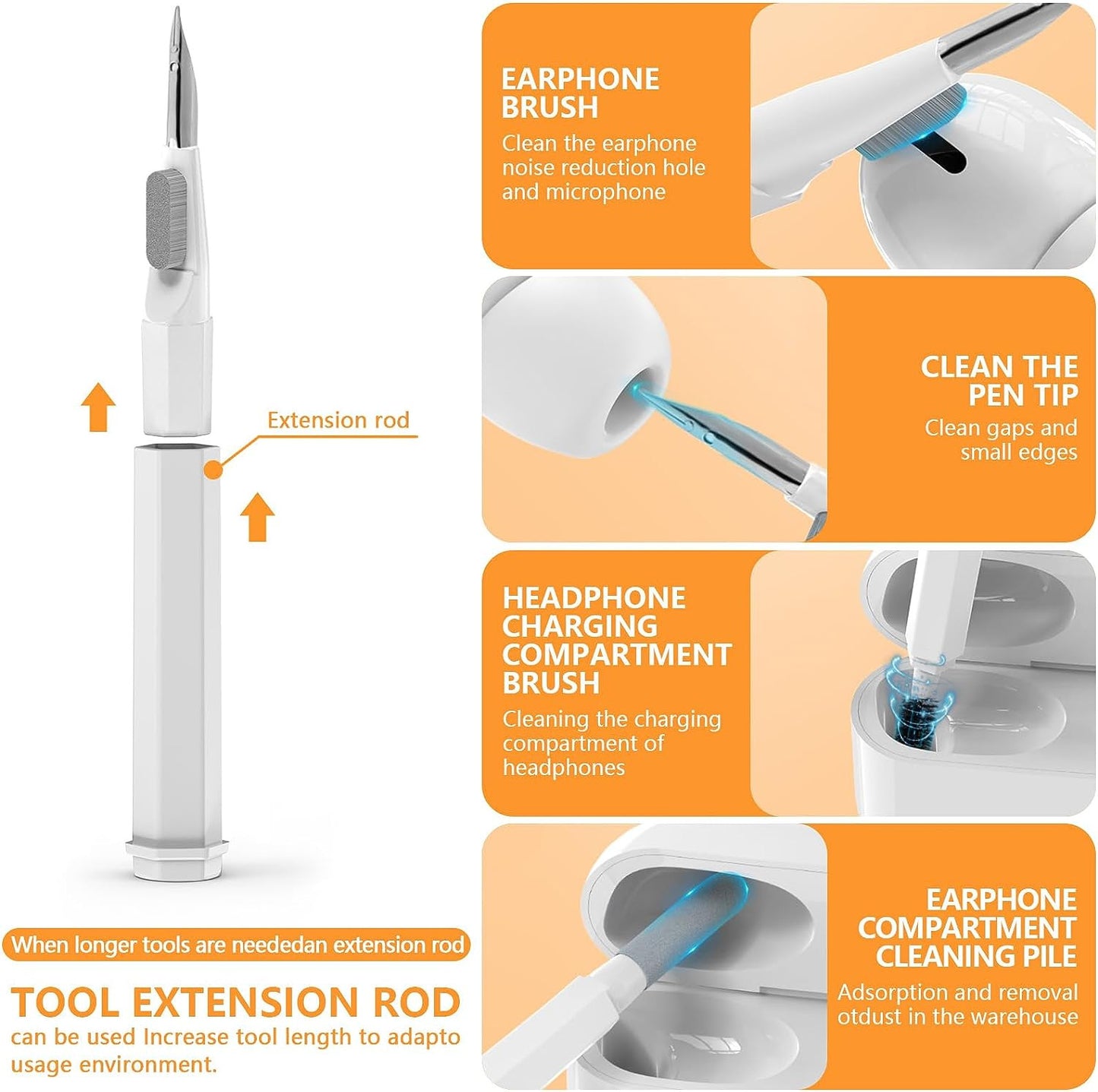 20-in-1 Laptop & Electronic Device Cleaning Kit – Multifunctional Screen & Keyboard Cleaner