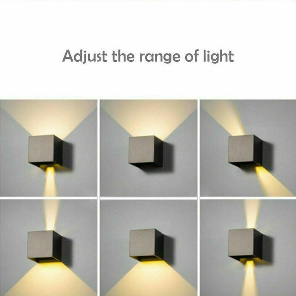 Modern LED Wall Light – Up & Down Outdoor/Indoor Sconce Lamp